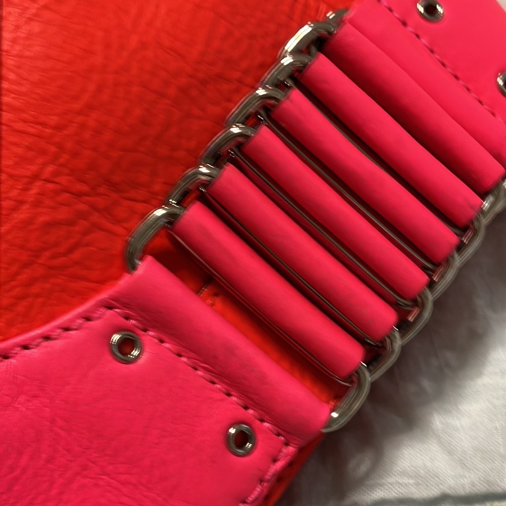 Rebecca Minkoff clutch neon, red and pink - Picture 4 of 5